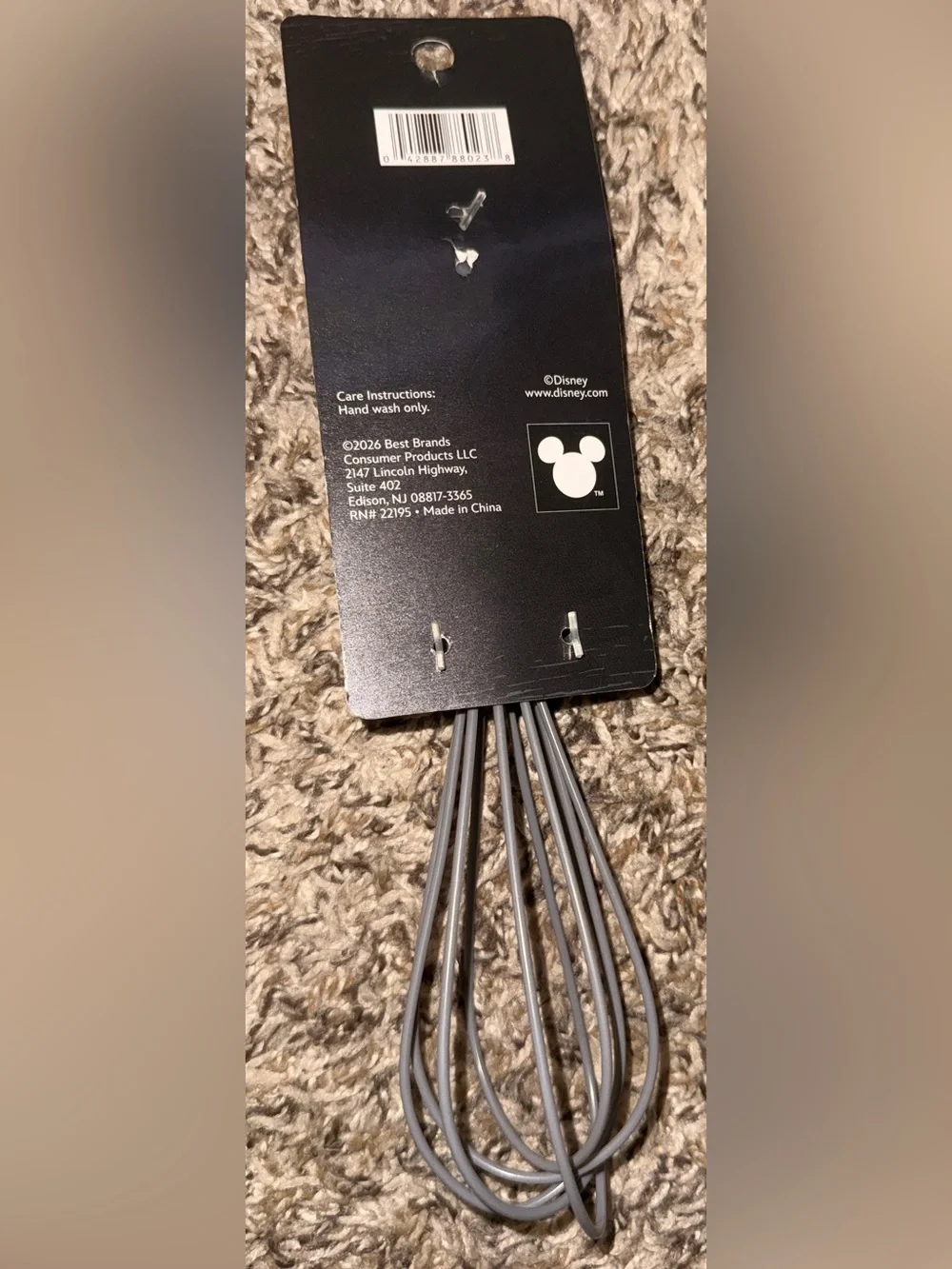 Disney The Nightmare Before Christmas Gray Silicone Whisk